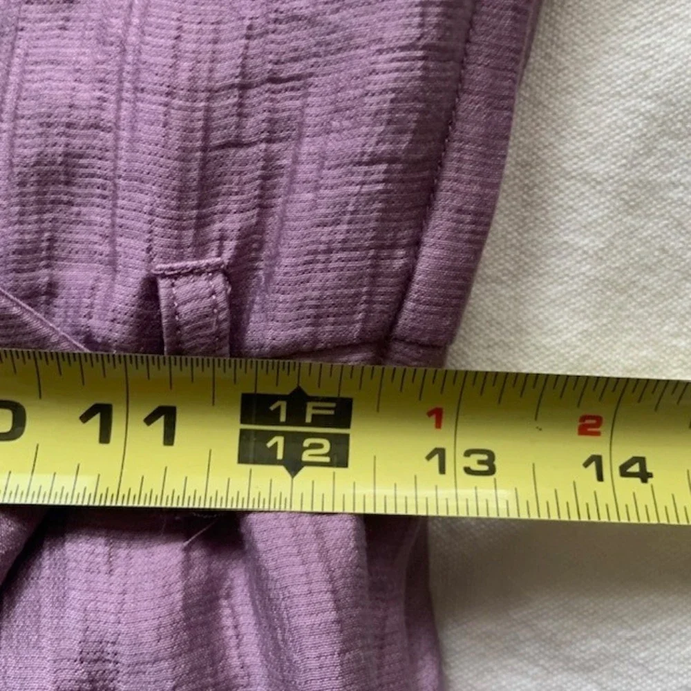 Lavender Sleeveless Wrap Dress 6‎ Belted V-Neck Minimalist Quiet Luxury Career
